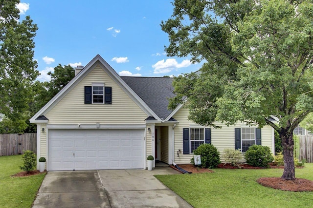 104 Lancaster Ct, Goose Creek, SC 29445 - traditional home featuring concrete driveway, roof with shingles, and a chimney