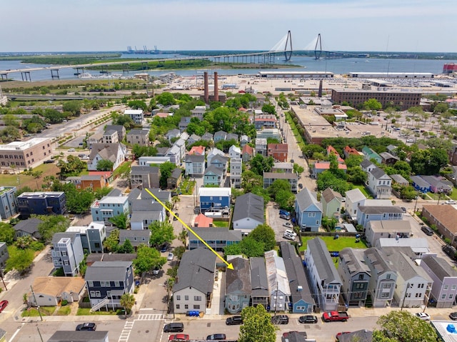 88 Hanover St Unit A & B, Charleston, SC 29403 - aerial view of residential area with a notable bridge and a nearby body of water
