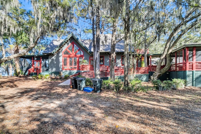 view of back of property