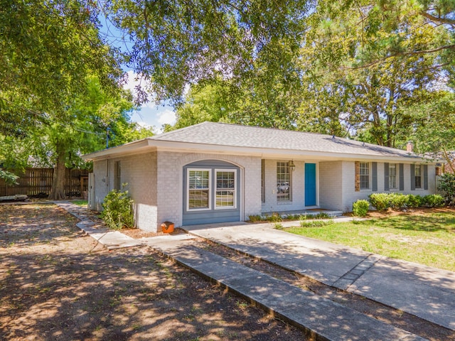 view of ranch-style home