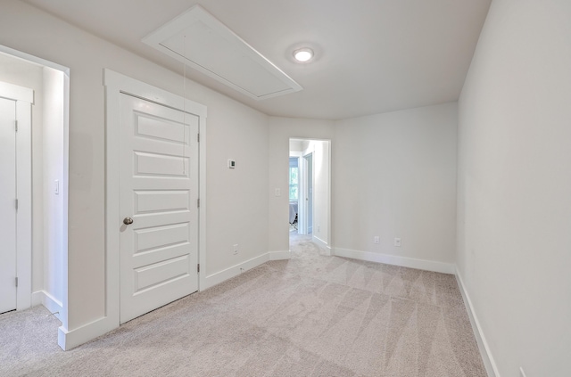 7803 Park Gate Dr, Charleston, SC 29418 - unfurnished room featuring attic access, baseboards, and carpet