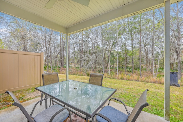 7803 Park Gate Dr, Charleston, SC 29418 - sunroom with outdoor dining area
