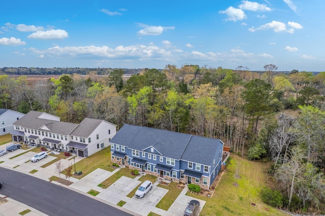 7803 Park Gate Dr, Charleston, SC 29418 - birds eye view of property with a forest view