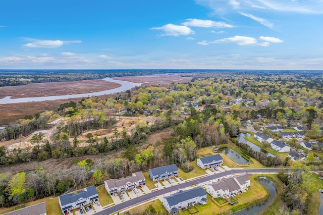 7803 Park Gate Dr, Charleston, SC 29418 - aerial view featuring a residential view and a water view