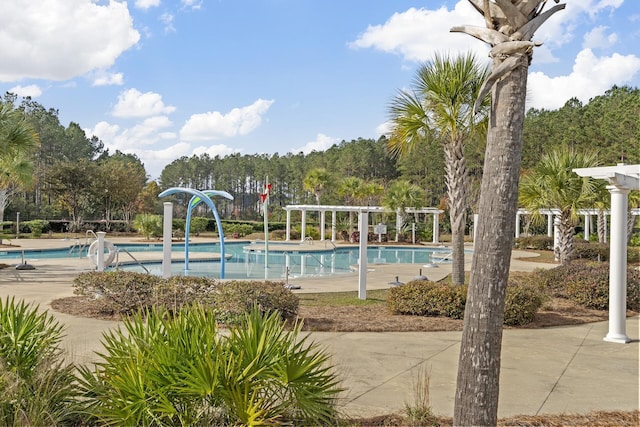 view of pool