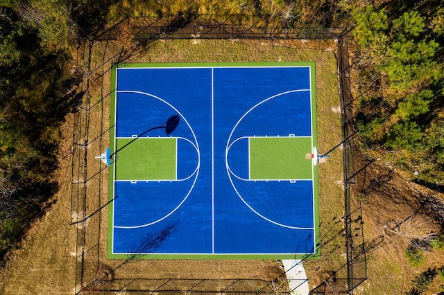 view of basketball court