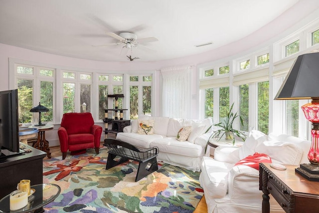 view of sunroom / solarium