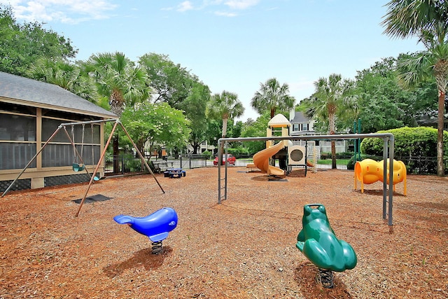 view of communal playground
