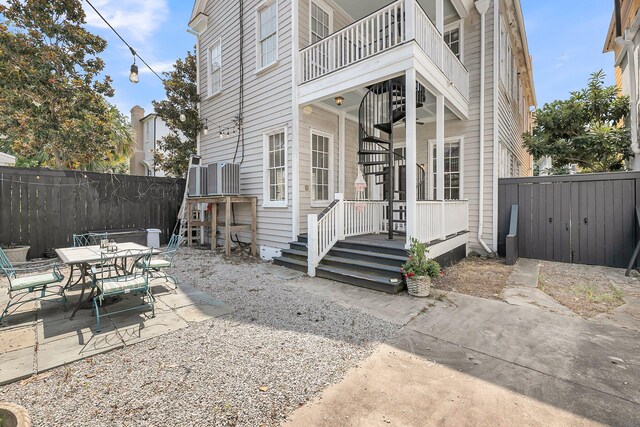 68 Vanderhorst St Unit A, Charleston, SC 29403 - view of side of property featuring a patio, outdoor dining space, and a balcony