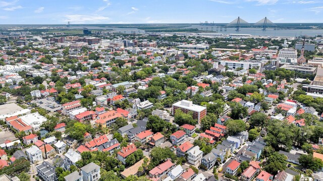 68 Vanderhorst St Unit A, Charleston, SC 29403 - aerial overview of property's location featuring a notable bridge