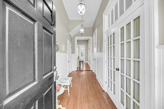 68 Vanderhorst St Unit A, Charleston, SC 29403 - entryway featuring wainscoting and light wood-style flooring