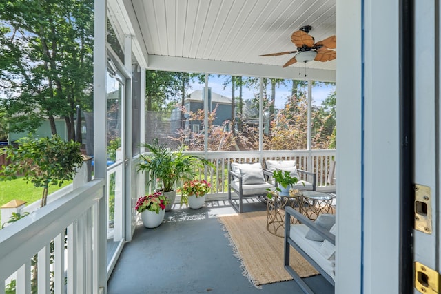 1250 White Tail Path, Charleston, SC 29414 - sunroom / solarium with ceiling fan