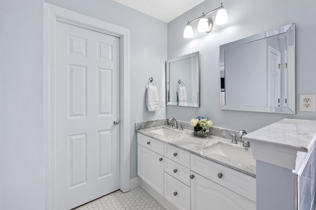 1250 White Tail Path, Charleston, SC 29414 - full bathroom with double vanity and tile patterned floors
