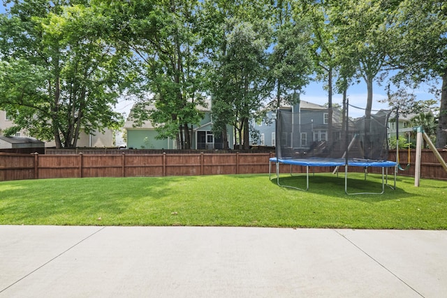1250 White Tail Path, Charleston, SC 29414 - view of yard with a trampoline and a patio area
