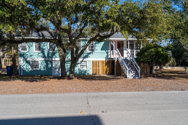 view of front of home