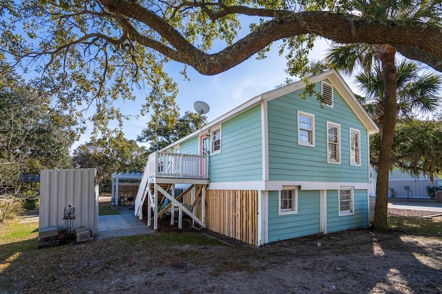 view of side of property