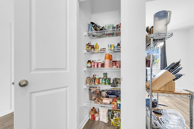 view of pantry