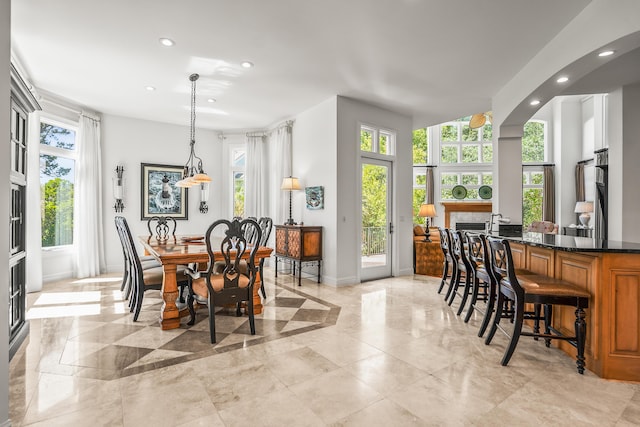 12 Port Tack, Hilton Head Island, SC 29928 - dining area featuring recessed lighting and baseboards