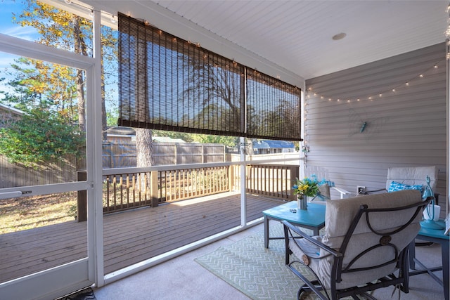 view of sunroom / solarium