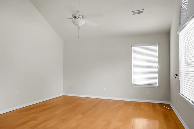 8800 Dorchester Rd Unit 2004, North Charleston, SC 29420 - unfurnished room featuring light wood-style flooring, a ceiling fan, and lofted ceiling