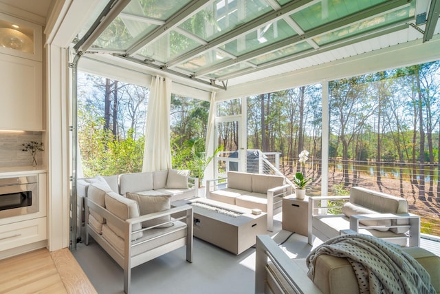 view of sunroom / solarium