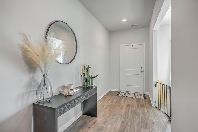 interior space featuring hardwood / wood-style floors