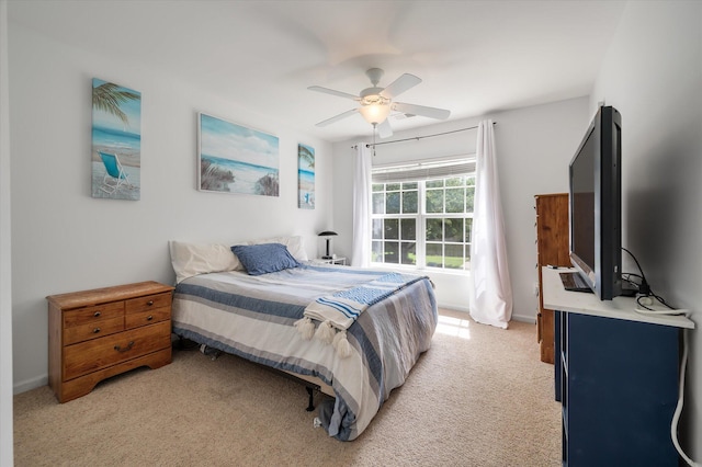 8328 Berringer Blf, North Charleston, SC 29418 - bedroom featuring light carpet and ceiling fan