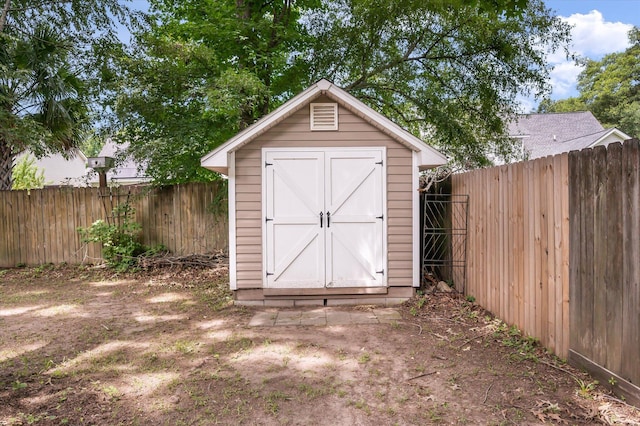 8328 Berringer Blf, North Charleston, SC 29418 - view of shed featuring a fenced backyard