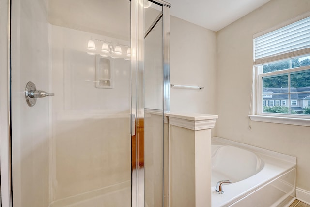 9646 Scarborough Ct, Summerville, SC 29485 - bathroom featuring a stall shower and a garden tub