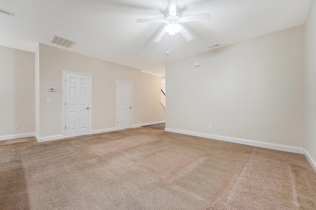 9646 Scarborough Ct, Summerville, SC 29485 - carpeted spare room featuring a ceiling fan and baseboards