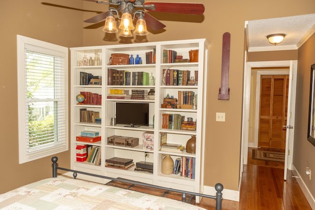 152 Mansfield Blvd, Charleston, SC 29418 - bedroom with wood finished floors, crown molding, and baseboards