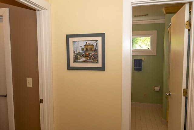 152 Mansfield Blvd, Charleston, SC 29418 - hallway featuring tile patterned floors and baseboards