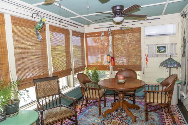 152 Mansfield Blvd, Charleston, SC 29418 - sunroom / solarium featuring a wall unit AC