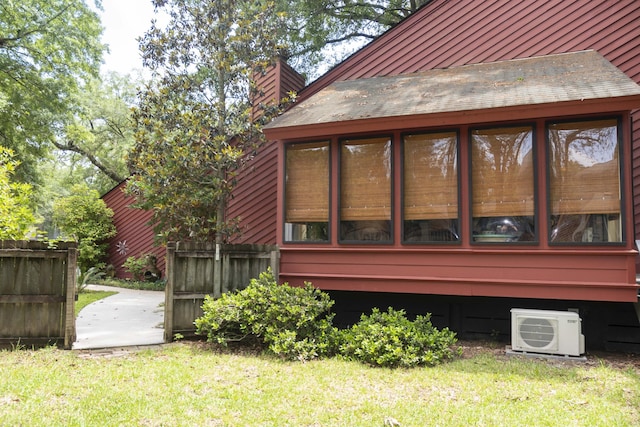 152 Mansfield Blvd, Charleston, SC 29418 - view of side of property featuring a cooling unit and a chimney