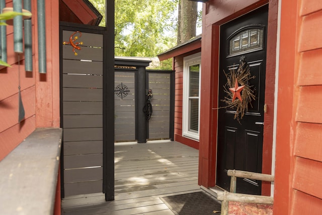 152 Mansfield Blvd, Charleston, SC 29418 - property entrance featuring a wooden deck