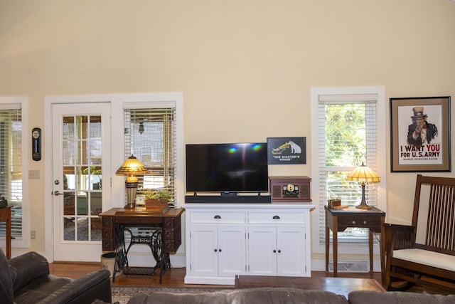 152 Mansfield Blvd, Charleston, SC 29418 - living room featuring dark wood-style floors