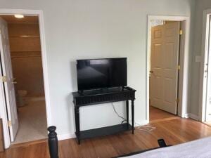 interior space featuring hardwood / wood-style floors