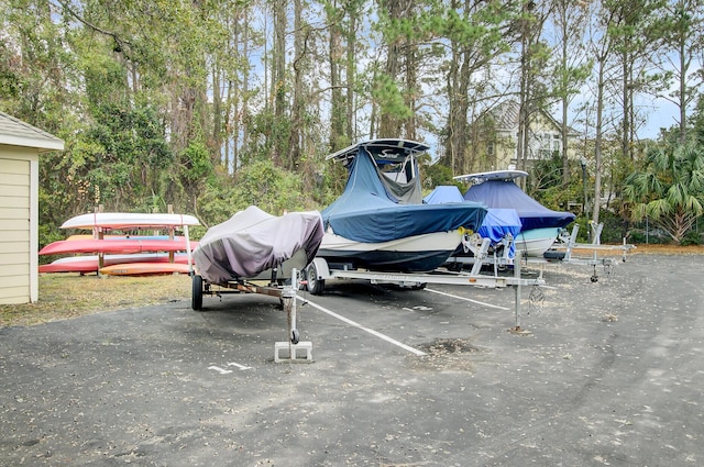 view of uncovered parking lot