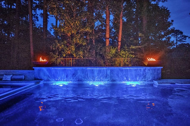 view of pool with a swimming pool