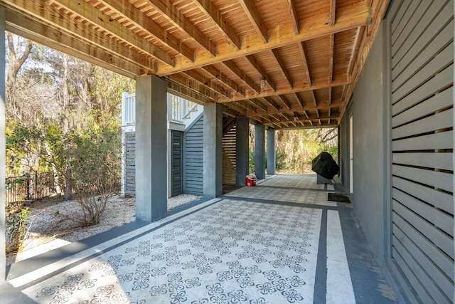 view of patio / terrace with area for grilling