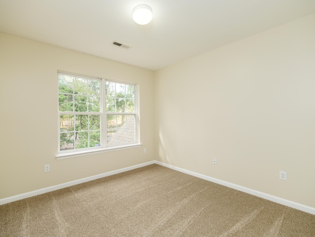 view of carpeted empty room