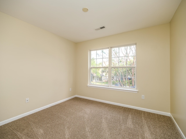 view of carpeted empty room