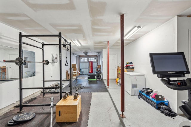 view of workout room