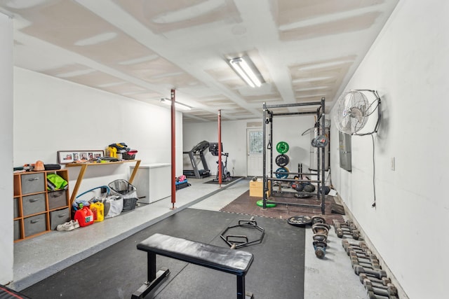 view of workout room