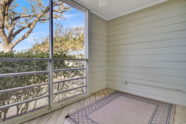 view of sunroom