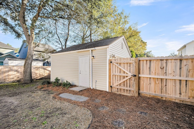 view of outbuilding