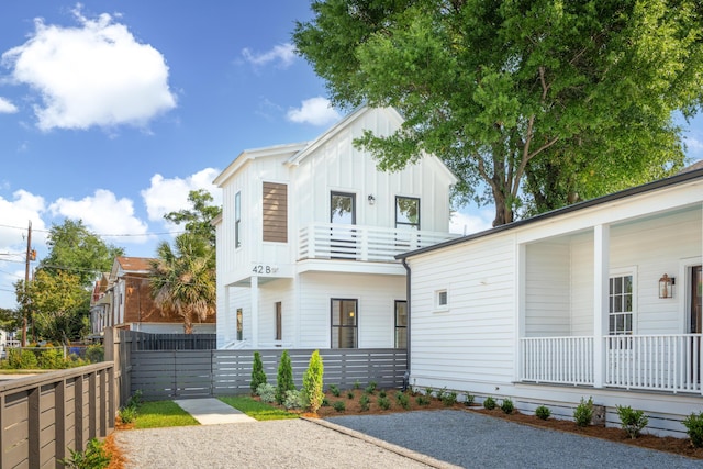 42 Poinsett St Unit B, Charleston, SC 29403 - modern inspired farmhouse featuring board and batten siding and covered porch
