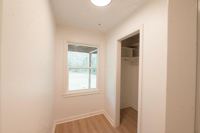 interior space featuring light hardwood / wood-style flooring