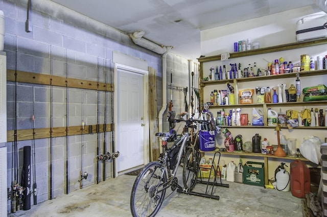 view of basement