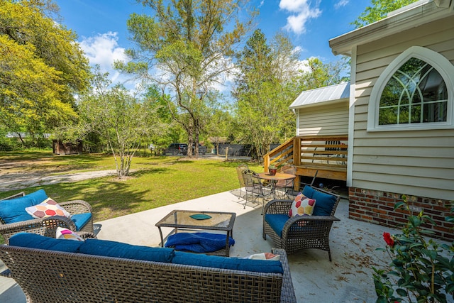 view of patio / terrace with outdoor lounge area